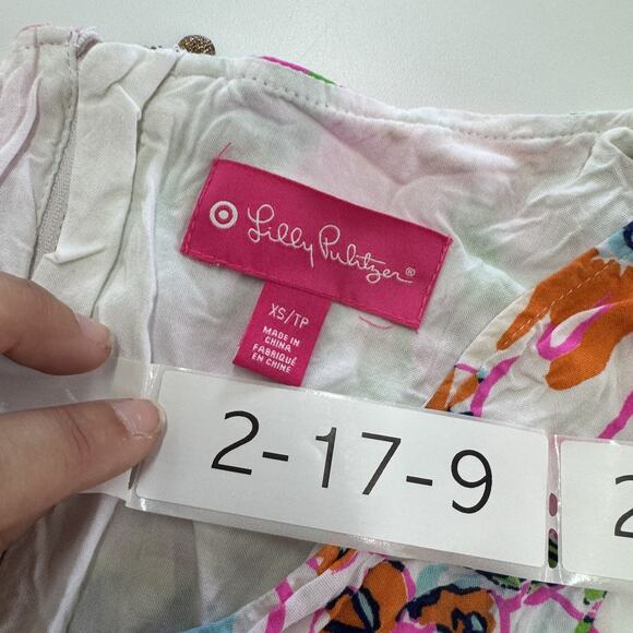 Lilly‎ Pulitzer Top Womens XS Floral Print NOSIE POSIE Sleeveless Summer Casual - Picture 4 of 7